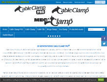 Tablet Screenshot of cableclamp.nl